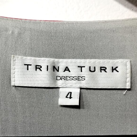 Trina Turk Women's 4 Colorful Soft Patterned Dress - Picture 4 of 10